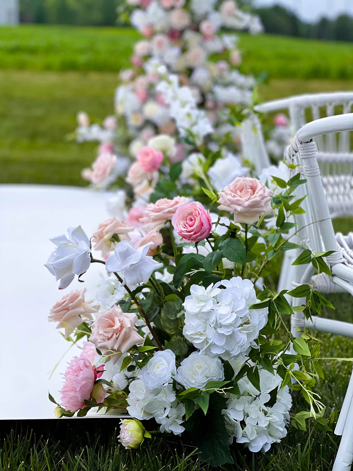 Wedding Aisle Flowers