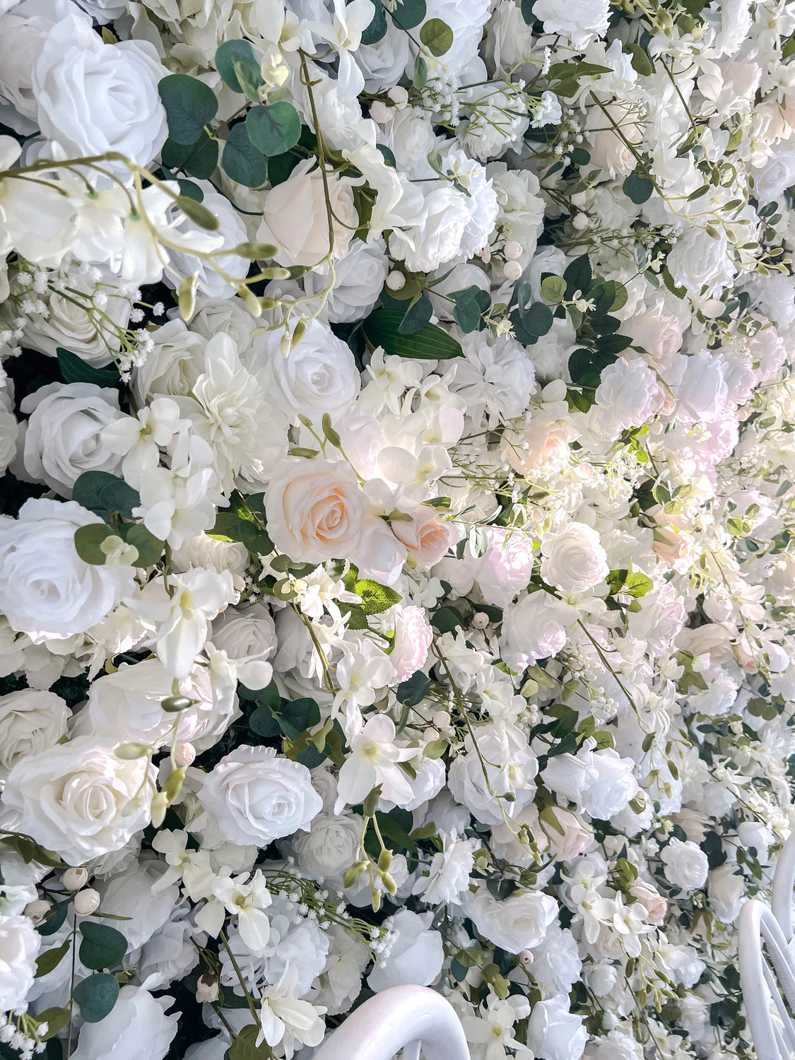 White Silk Florals